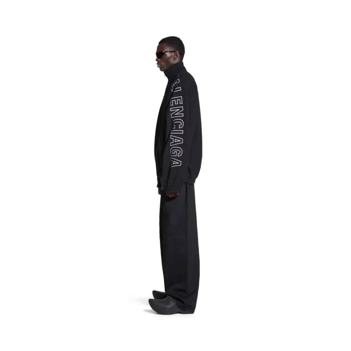 WomenMen Coats and Jackets Balenciaga Outline Tracksuit Jacket In Black