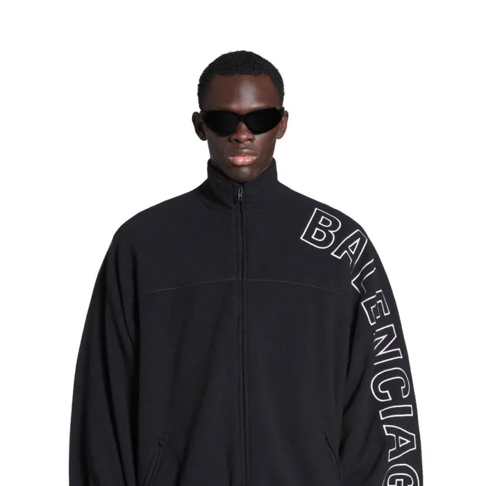 WomenMen Coats and Jackets Balenciaga Outline Tracksuit Jacket In Black
