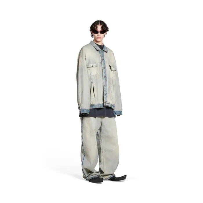 WomenMen Coats and Jackets Balenciaga Oversized Jacket In Blue