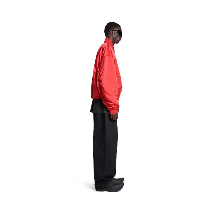 WomenMen Coats and Jackets Balenciaga Political Campaign Varsity Jacket In Red