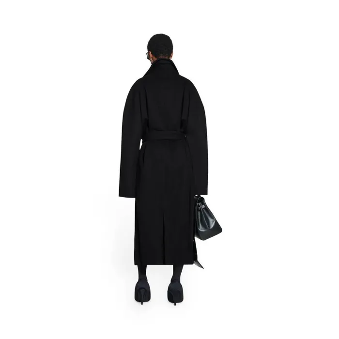 WomenMen Coats and Jackets Balenciaga Raglan Coat In Black
