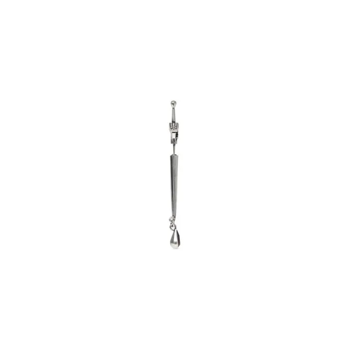 WomenMen Earrings Balenciaga Goth Sword Earring In Silver