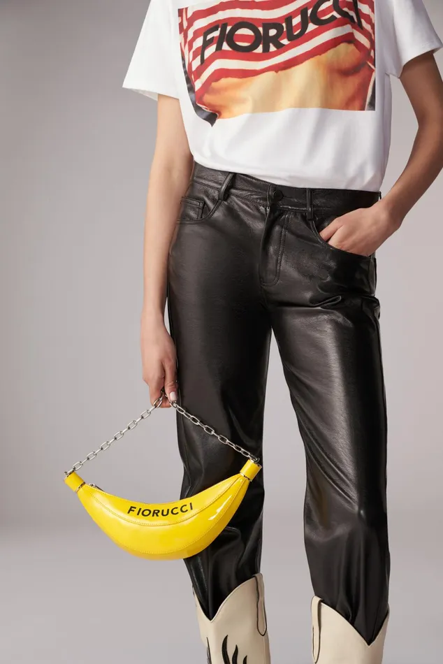 WomenMen Fiorucci Bags Banana Shoulder Bag Yellow WomenMen Fiorucci Bags Banana Shoulder Bag Yellow