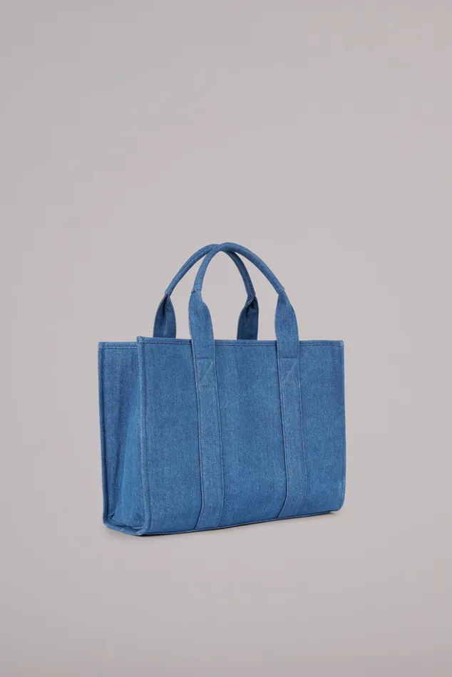 WomenMen Fiorucci Bags Enlarged Angels Tote Bag Blue WomenMen Fiorucci Bags Enlarged Angels Tote Bag Blue