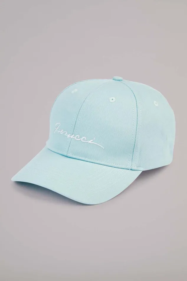 WomenMen Fiorucci Hats Squiggle Logo Cap Blue