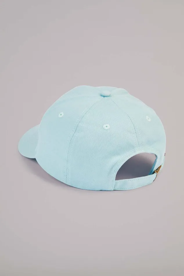 WomenMen Fiorucci Hats Squiggle Logo Cap Blue WomenMen Fiorucci Hats Squiggle Logo Cap Blue