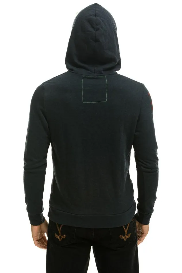 WomenMen Hoodies Aviator Nation Aspen Pullover Hoodie 8211 Charcoal