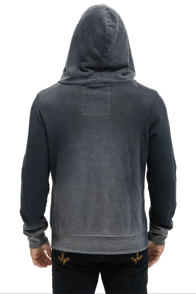 WomenMen Hoodies Aviator Nation Venice Surfer Zip Hoodie 8211 Faded Smoke