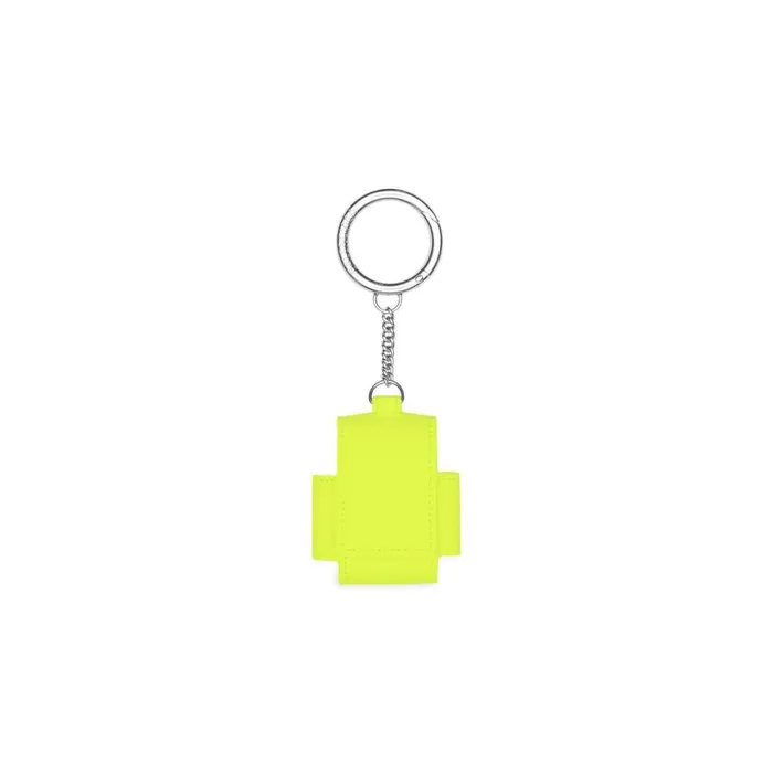 WomenMen Phone Accessories and Keyrings Balenciaga Cash Earpods Holder In Yellow Fluosilver