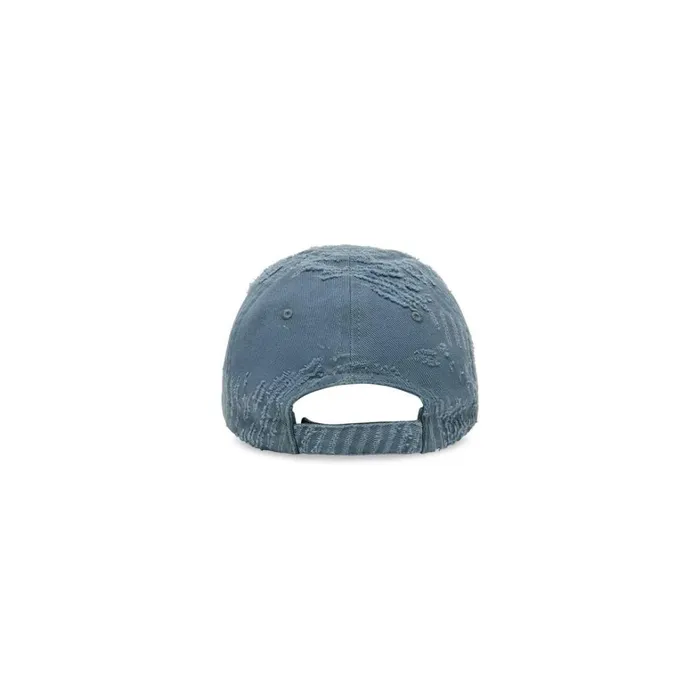 WomenMen Scarves and Caps Balenciaga Laser Destroyed Cap In Faded Blue