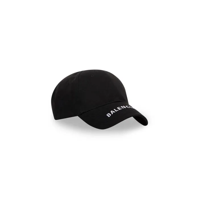 WomenMen Scarves and Caps Balenciaga Logo Visor Cap In Black