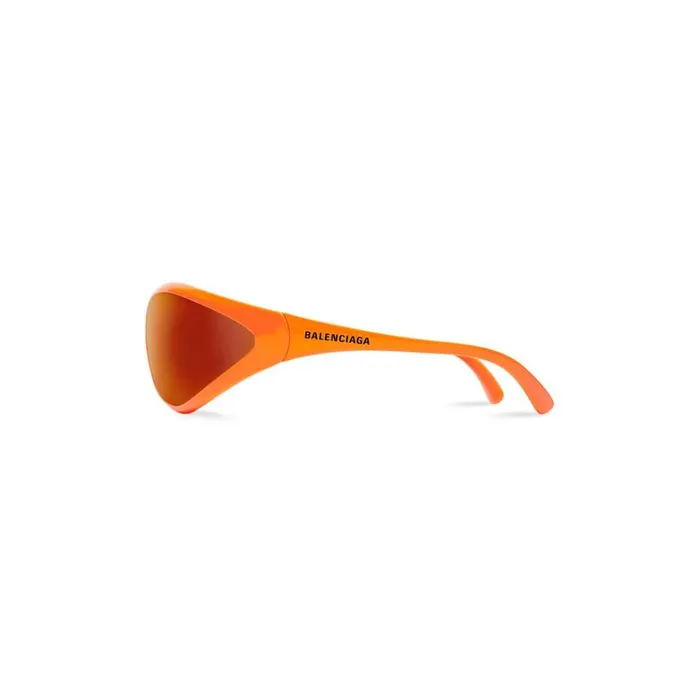WomenMen Sunglasses Balenciaga 90s Oval Sunglasses In Fluo Orange