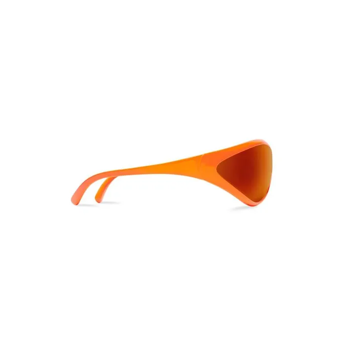 WomenMen Sunglasses Balenciaga 90s Oval Sunglasses In Fluo Orange