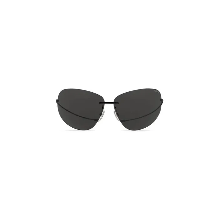 WomenMen Sunglasses Balenciaga Mirage Oval Fashion Accessory In Black