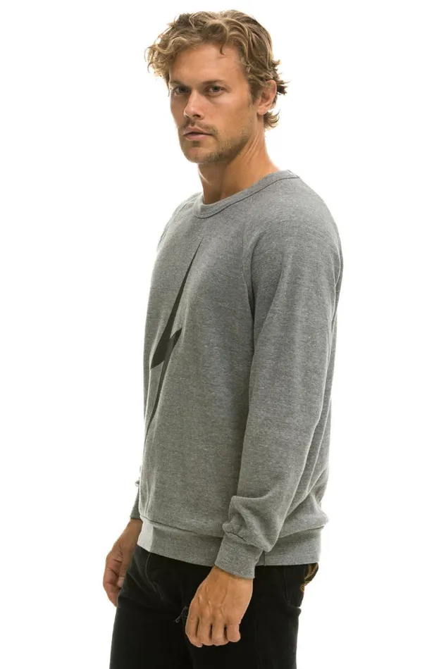 WomenMen Sweatshirts Aviator Nation Bolt Sweatshirt 8211 Heather Grey