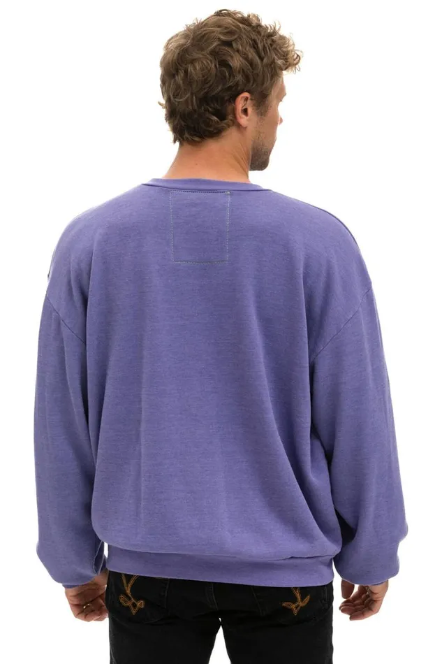 WomenMen Sweatshirts Aviator Nation Logo Relaxed Crew Sweatshirt 8211 Lavender