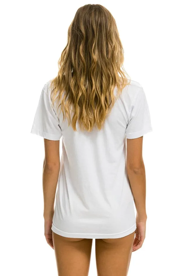 WomenMen Tees Aviator Nation Bolt Tee 8211 White