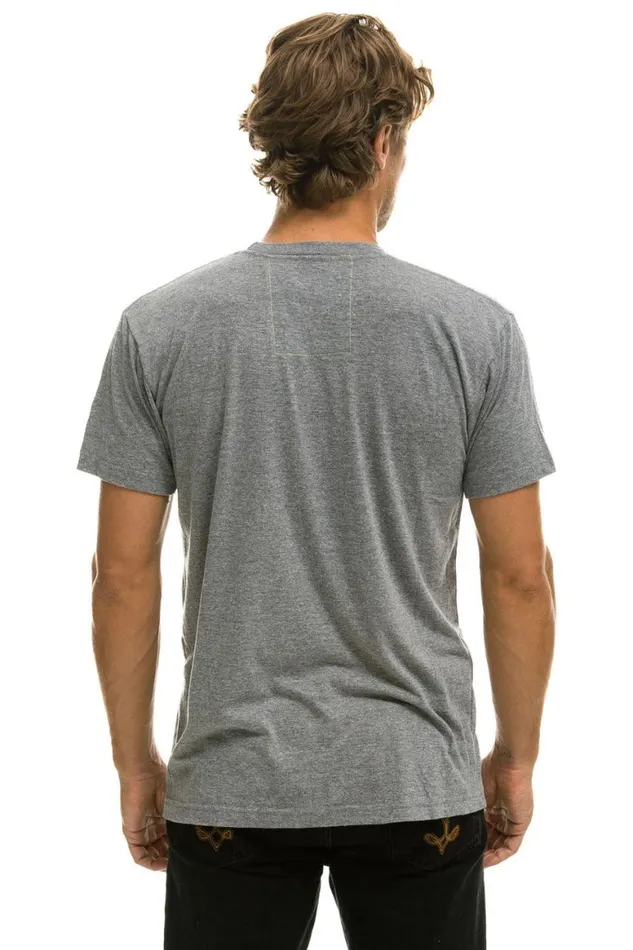 WomenMen Tees Aviator Nation Signature New York City Tee 8211 Heather Grey