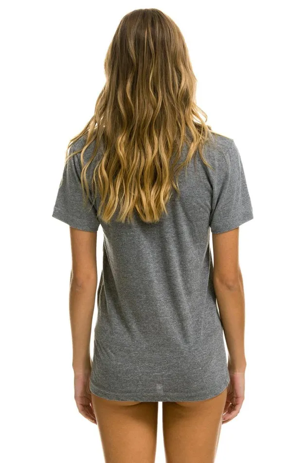 WomenMen Tees Aviator Nation Signature New York City Tee 8211 Heather Grey