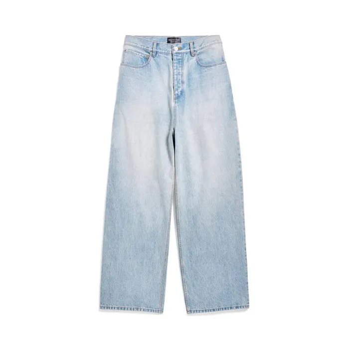 WomenMen Trousers Balenciaga Baggy Trousers In Light Blue