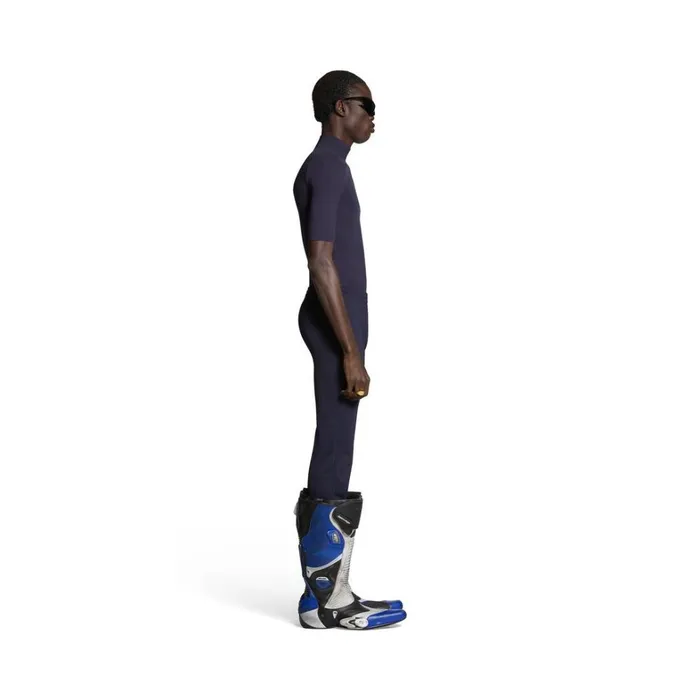 WomenMen Trousers Balenciaga Lowwaist Fitted Trousers In Navy Blue