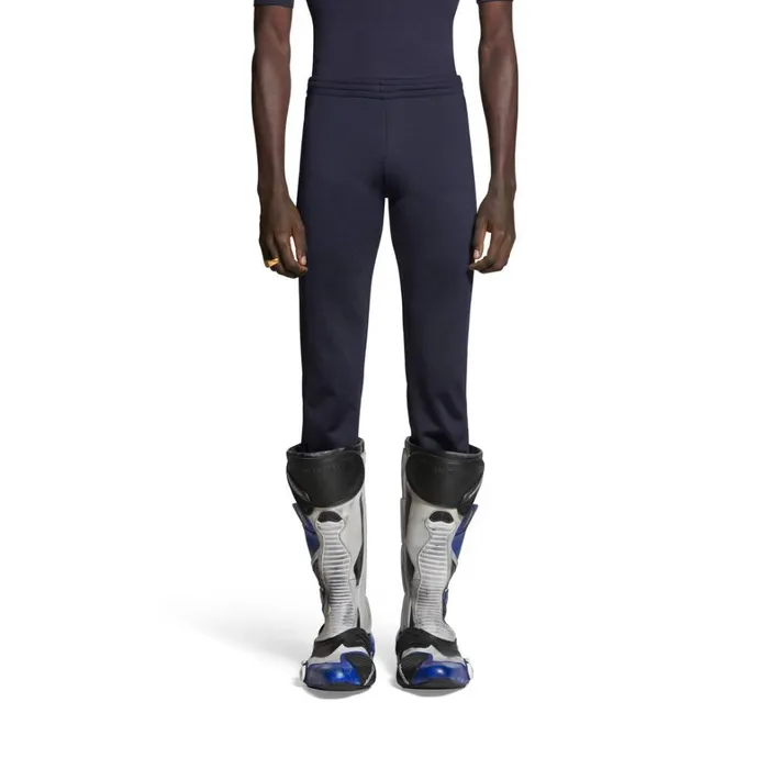 WomenMen Trousers Balenciaga Lowwaist Fitted Trousers In Navy Blue