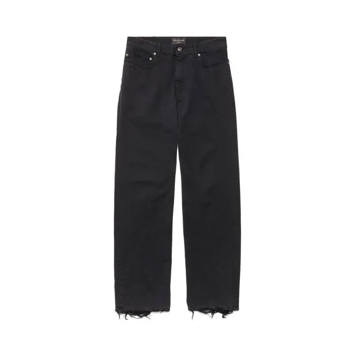 WomenMen Trousers Balenciaga Medium Fit Trousers In Black