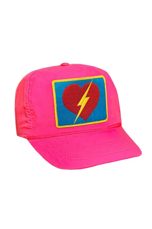WomenMen Trucker Hats Aviator Nation Bolt Heart Vintage Nylon Trucker Hat