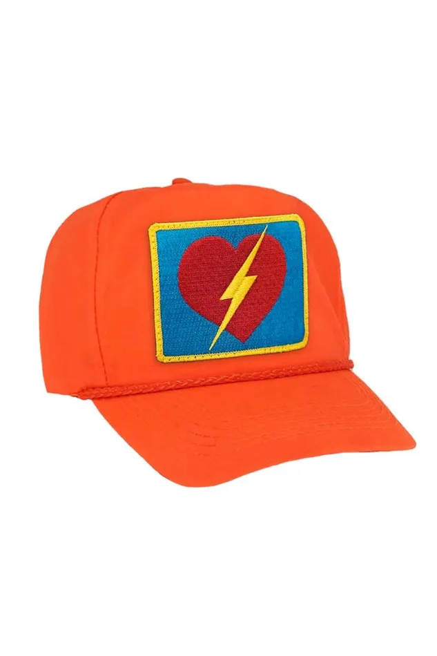 WomenMen Trucker Hats Aviator Nation Bolt Heart Vintage Nylon Trucker Hat