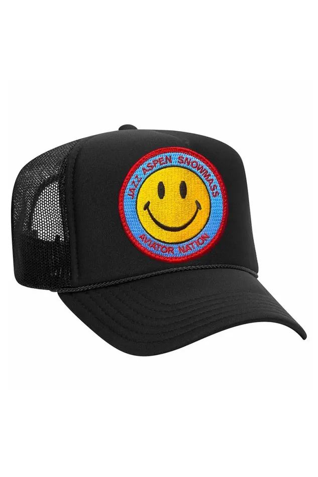 WomenMen Trucker Hats Aviator Nation Jazz Aspen Snowmass 2022 Trucker Hat