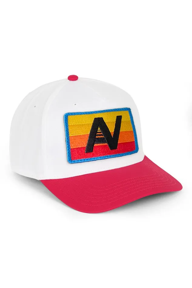WomenMen Trucker Hats Aviator Nation Logo Rainbow 8211 Vintage Low Rise Twill Hat