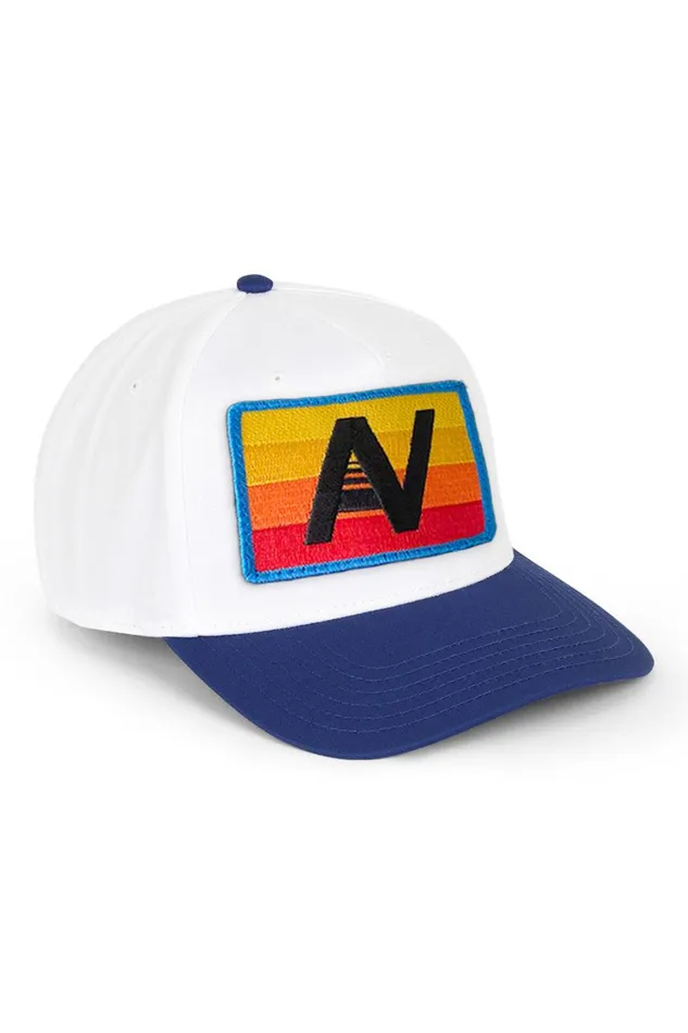 WomenMen Trucker Hats Aviator Nation Logo Rainbow 8211 Vintage Low Rise Twill Hat