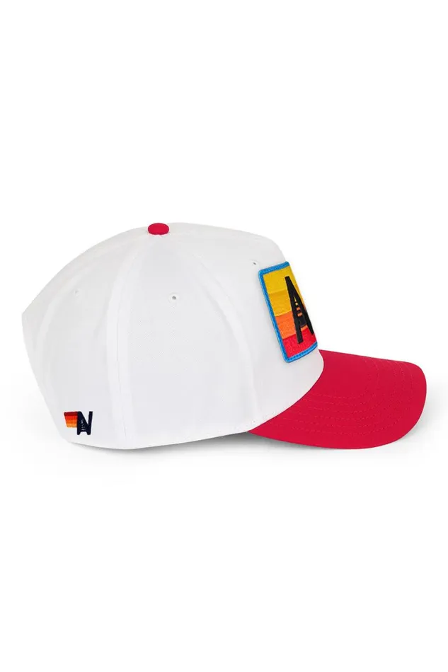 WomenMen Trucker Hats Aviator Nation Logo Rainbow 8211 Vintage Low Rise Twill Hat