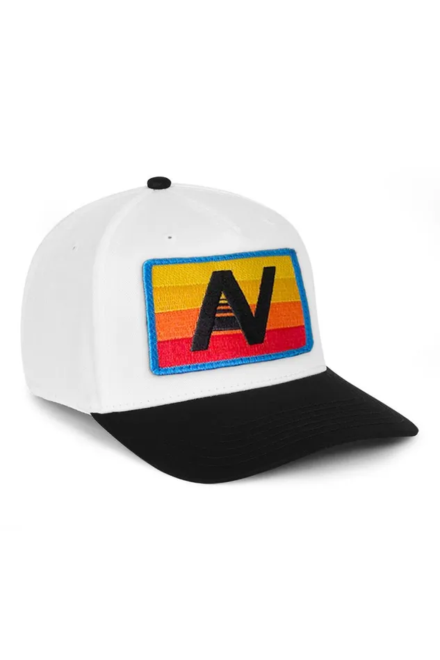 WomenMen Trucker Hats Aviator Nation Logo Rainbow 8211 Vintage Low Rise Twill Hat