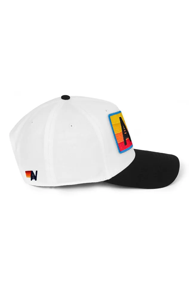 WomenMen Trucker Hats Aviator Nation Logo Rainbow 8211 Vintage Low Rise Twill Hat