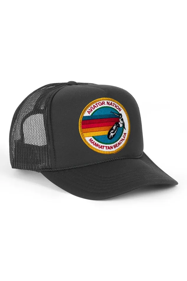 WomenMen Trucker Hats Aviator Nation Manhattan Beach Trucker Hat