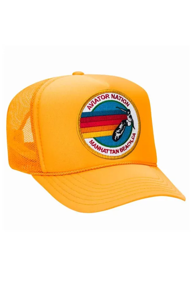 WomenMen Trucker Hats Aviator Nation Manhattan Beach Trucker Hat