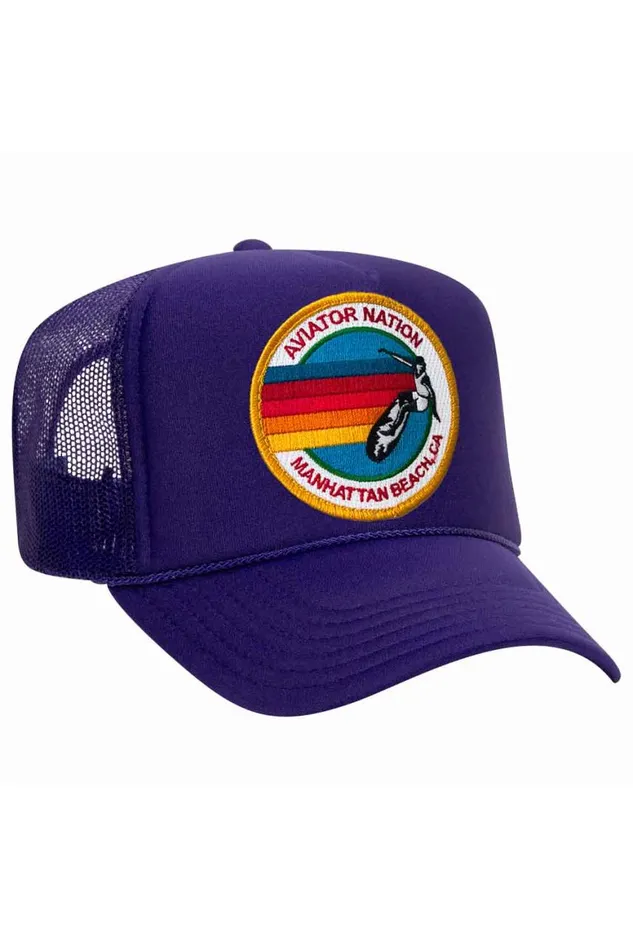 WomenMen Trucker Hats Aviator Nation Manhattan Beach Trucker Hat