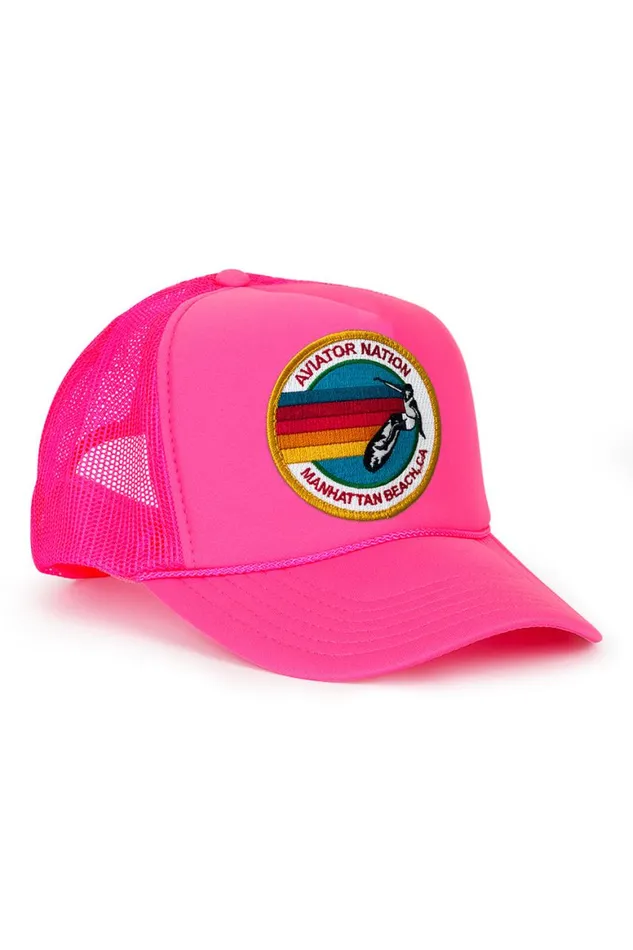 WomenMen Trucker Hats Aviator Nation Manhattan Beach Trucker Hat