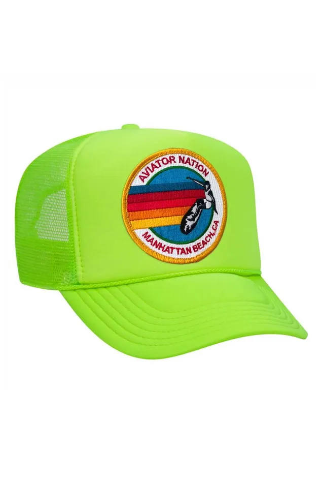 WomenMen Trucker Hats Aviator Nation Manhattan Beach Trucker Hat