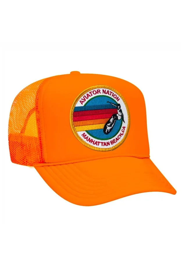 WomenMen Trucker Hats Aviator Nation Manhattan Beach Trucker Hat