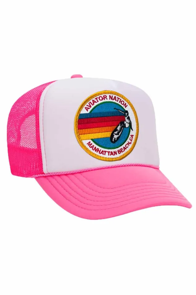 WomenMen Trucker Hats Aviator Nation Manhattan Beach Trucker Hat