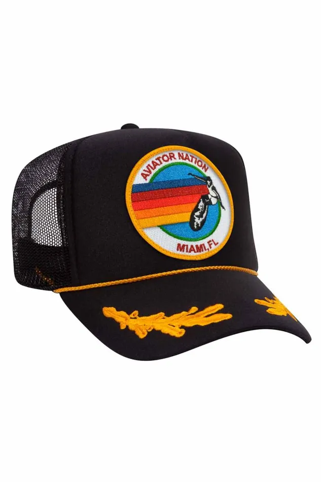 WomenMen Trucker Hats Aviator Nation Miami Trucker Hat