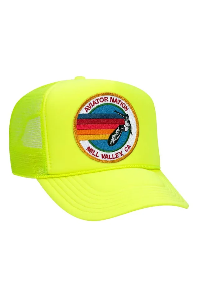 WomenMen Trucker Hats Aviator Nation Mill Valley Trucker Hat