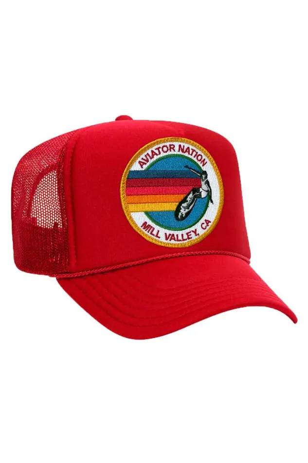 WomenMen Trucker Hats Aviator Nation Mill Valley Trucker Hat