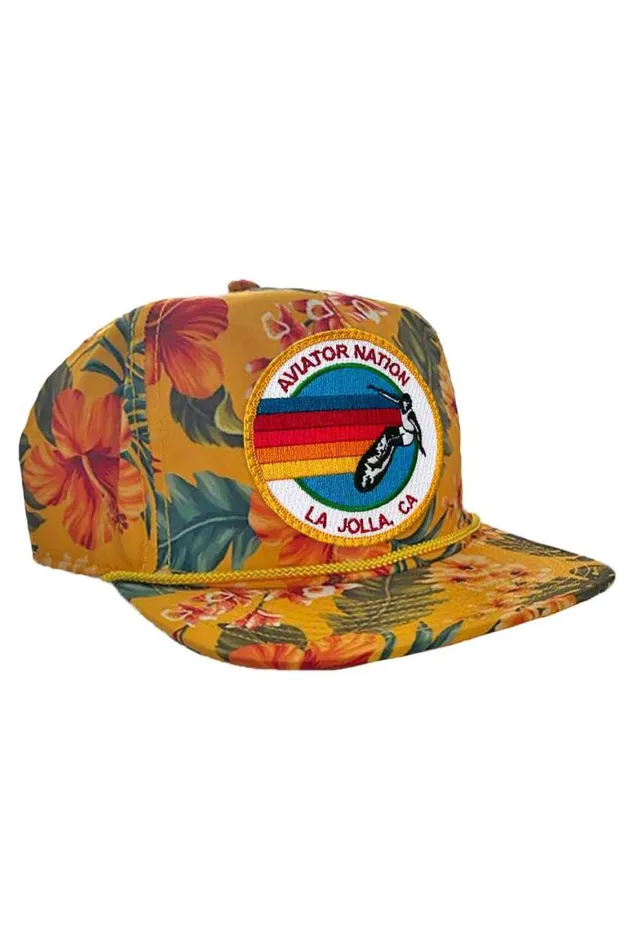 WomenMen Trucker Hats Aviator Nation Signature La Jolla Vintage Safari Twill Low Rise Trucker