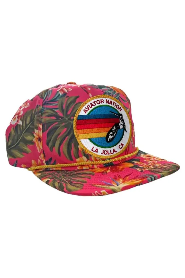 WomenMen Trucker Hats Aviator Nation Signature La Jolla Vintage Safari Twill Low Rise Trucker