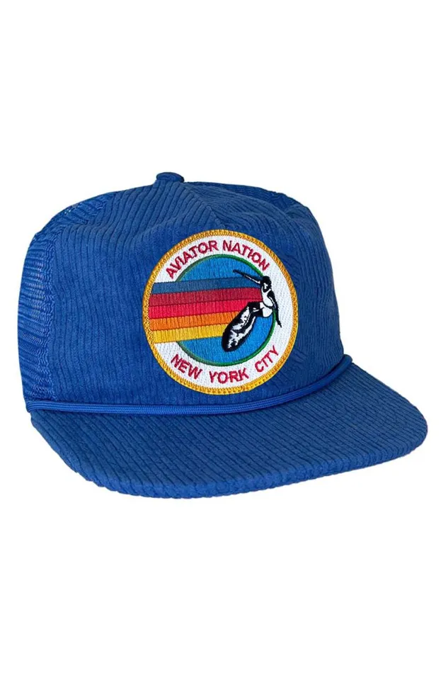 WomenMen Trucker Hats Aviator Nation Signature New York City 8211 Vintage Corduroy Mesh Trucker WomenMen Trucker Hats Aviator Nation Signature New York City 8211 Vintage Corduroy Mesh Trucker