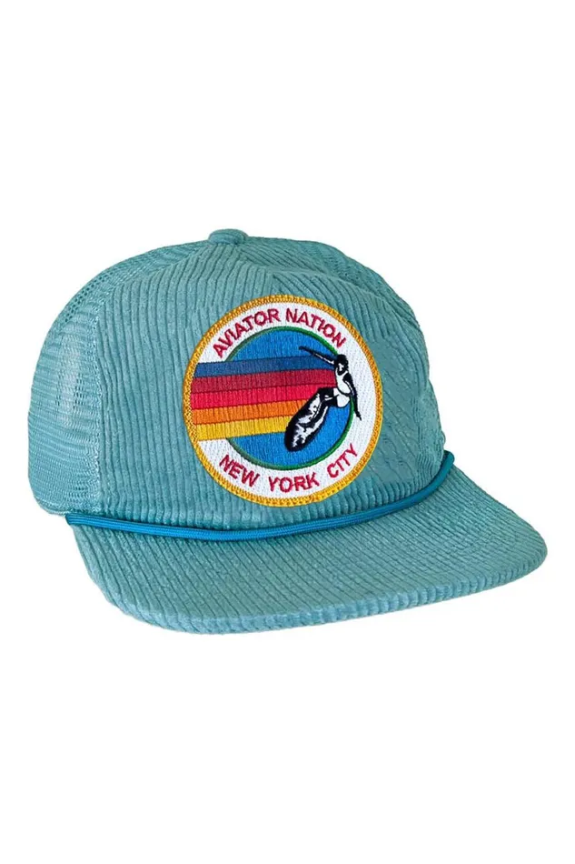 WomenMen Trucker Hats Aviator Nation Signature New York City 8211 Vintage Corduroy Mesh Trucker