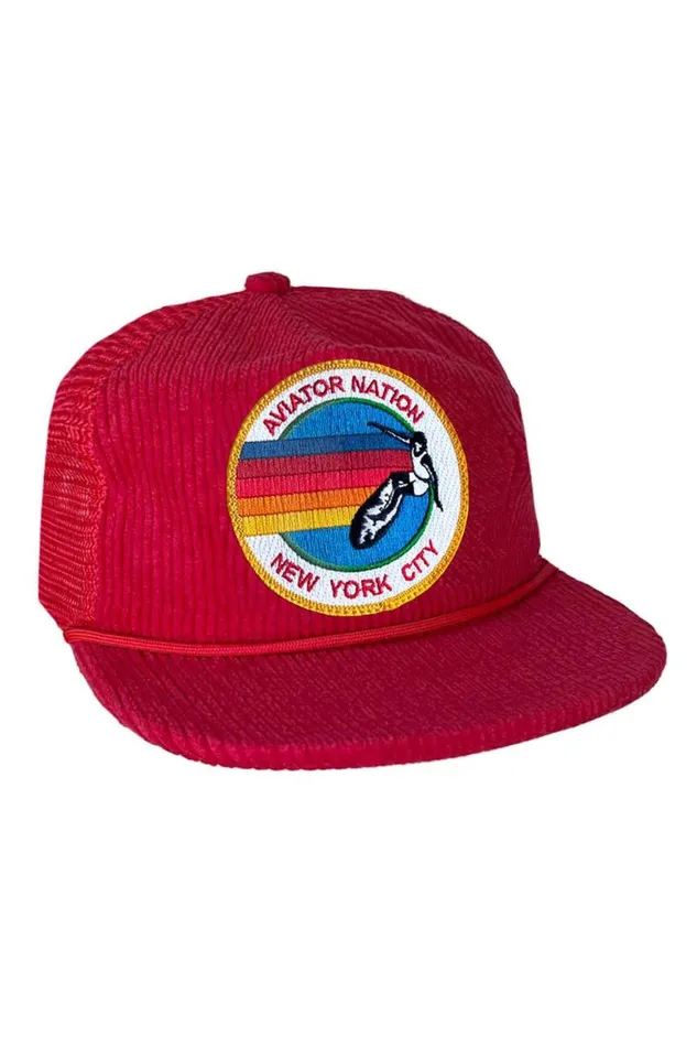 WomenMen Trucker Hats Aviator Nation Signature New York City 8211 Vintage Corduroy Mesh Trucker